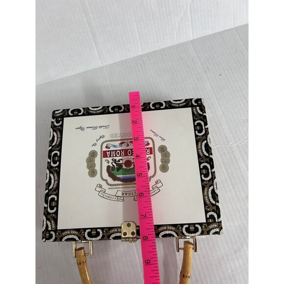 Cigar Box Jackpot Purse Cards Dice Gambling Las Vegas Purse top handle - Picture 12 of 16